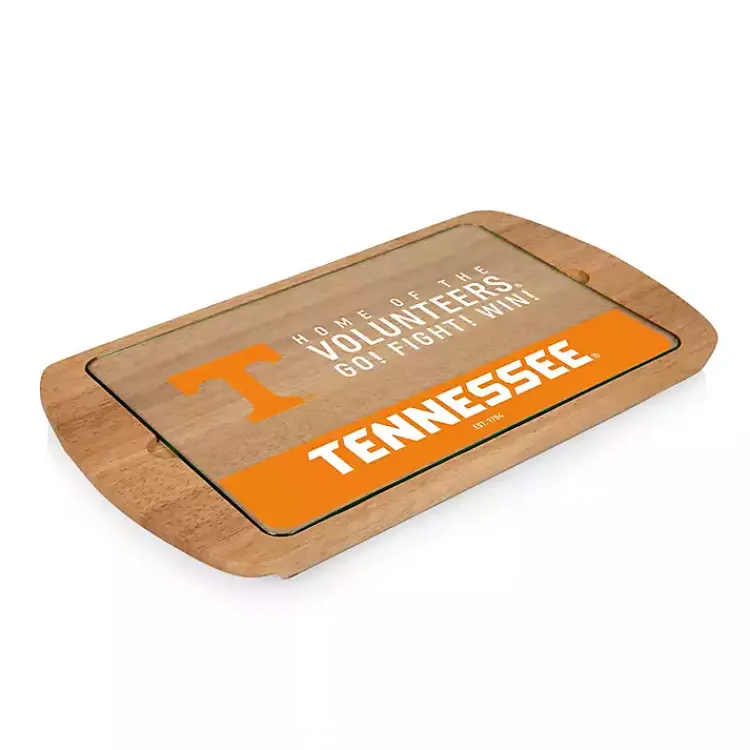 Kirklands Home Tennessee Volunteers Wood and Glass Serving Board