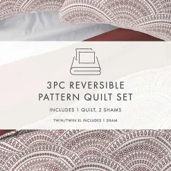 Kirklands Home Terra Scalloped Reversible 3-pc. Queen Quilt Set Discount