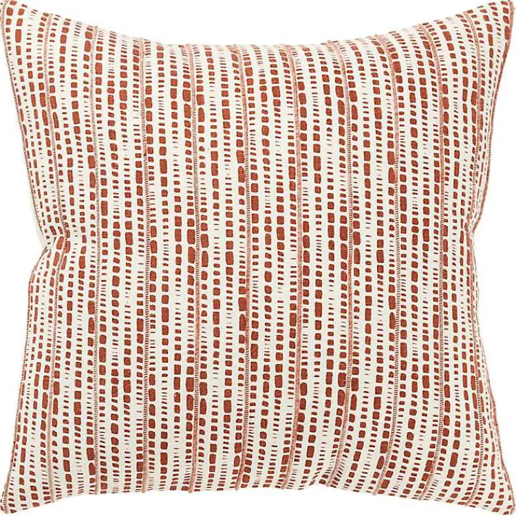Pillows>Kirklands Home Terracotta Dash Print Throw Pillow