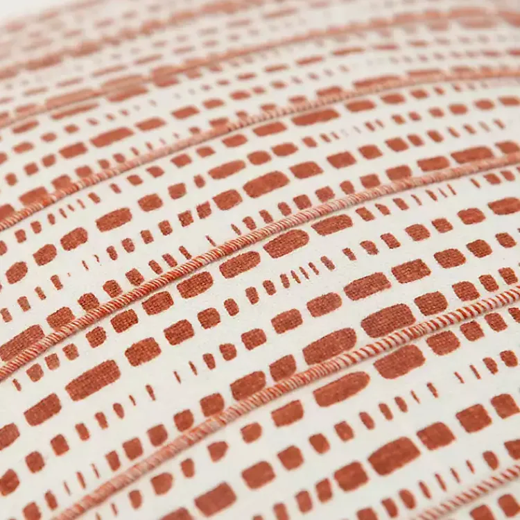 Pillows>Kirklands Home Terracotta Dash Print Throw Pillow