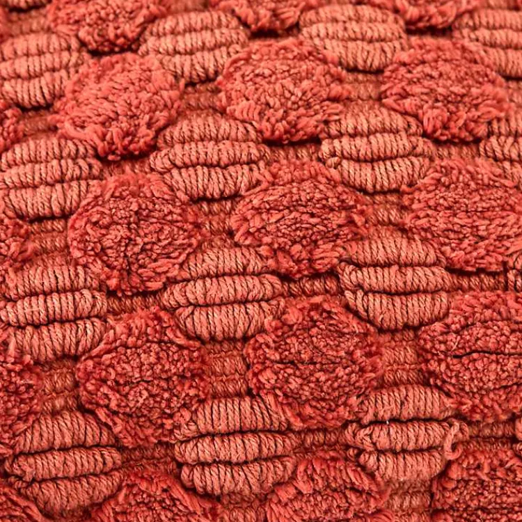 Pillows>Kirklands Home Terracotta Looped Cotton Throw Pillow Orange