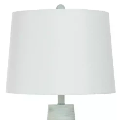 Kirklands Home Textured Light Blue Tapered Table Lamp White Online