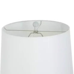 Kirklands Home Textured Light Blue Tapered Table Lamp White Online