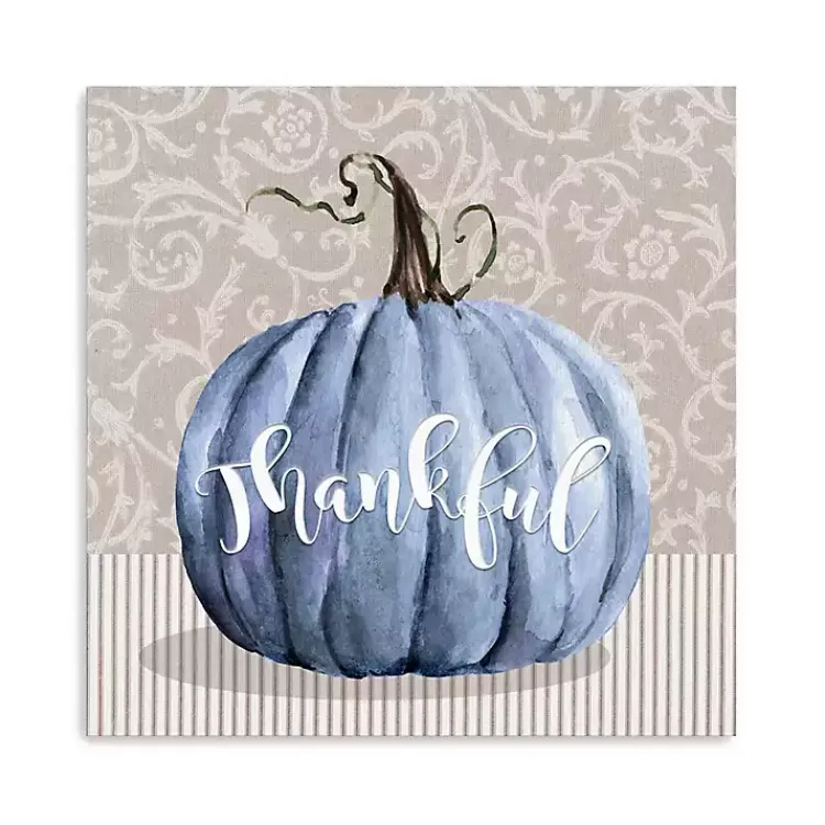 Fall>Kirklands Home Thankful Pumpkin Canvas Art Print, 30x30