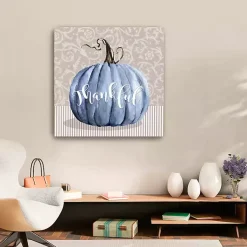 Fall>Kirklands Home Thankful Pumpkin Canvas Art Print, 30x30