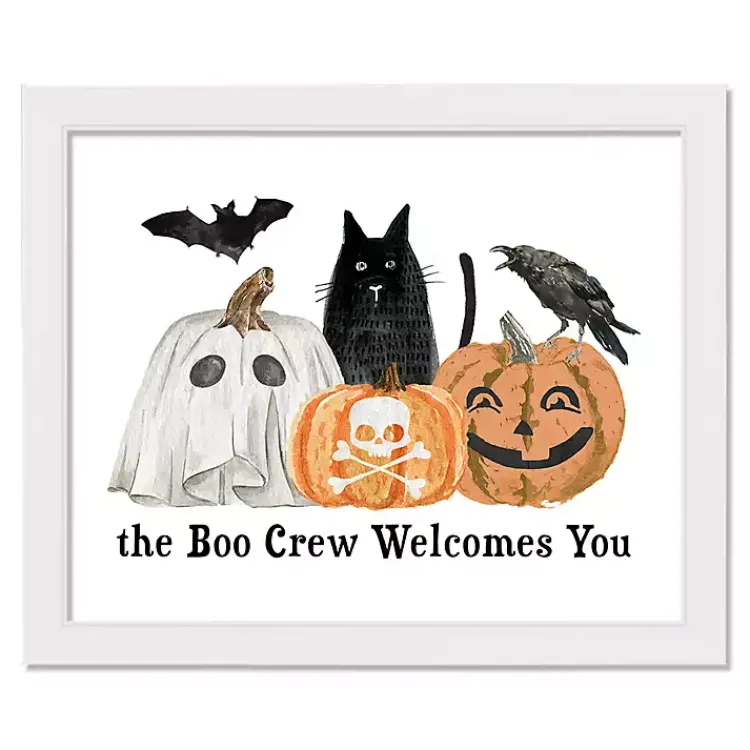 Halloween>Kirklands Home The Boo Crew Framed Canvas Art Print