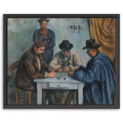 Kirklands Home The Card Players Framed Canvas Art Print New