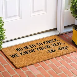 Kirklands Home The Dogs Know You're Here Coir Doormat New