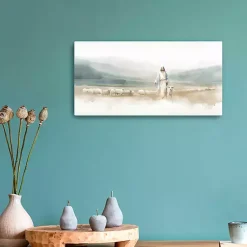 Kirklands Home The Good Shepherd Canvas Art Print, 20x10 in. Hot