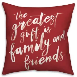 Christmas Pillows>Kirklands Home The Greatest Gift Christmas Throw Pillow
