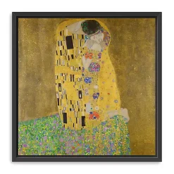 Kirklands Home The Kiss Framed Canvas Art Print, 30x30 in. Sale