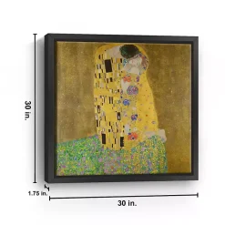 Kirklands Home The Kiss Framed Canvas Art Print, 30x30 in. Sale