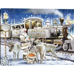Christmas Art & Wall Decor>Kirklands Home The North Pole Canvas Art Print
