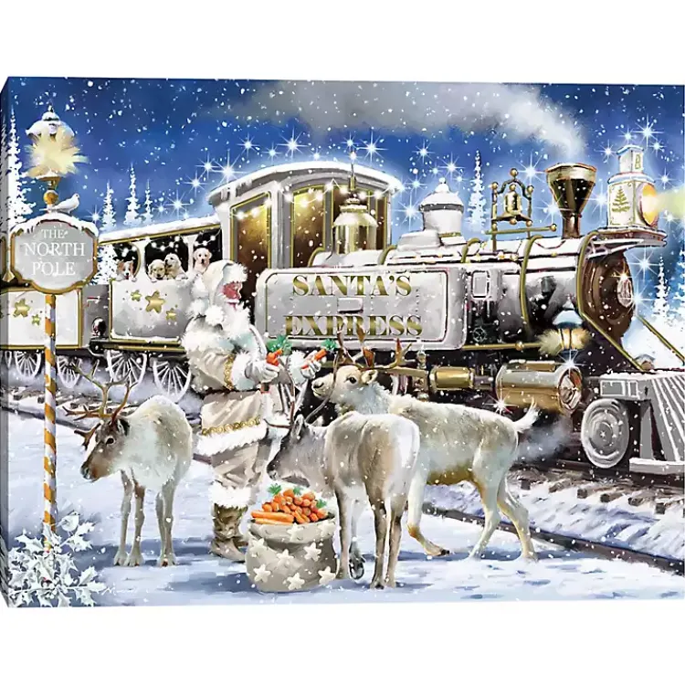 Christmas Art & Wall Decor>Kirklands Home The North Pole Canvas Art Print