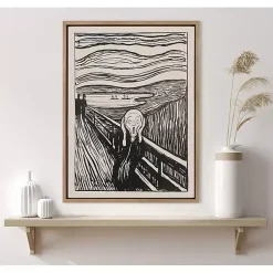 Kirklands Home The Scream Framed Canvas Art Print Sale