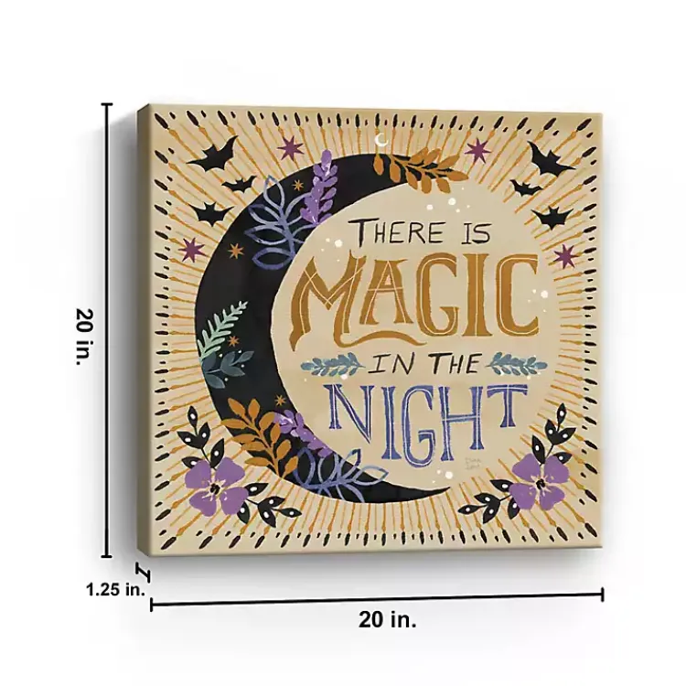 Halloween>Kirklands Home There is Magic in the Night Canvas Art Print Yellow