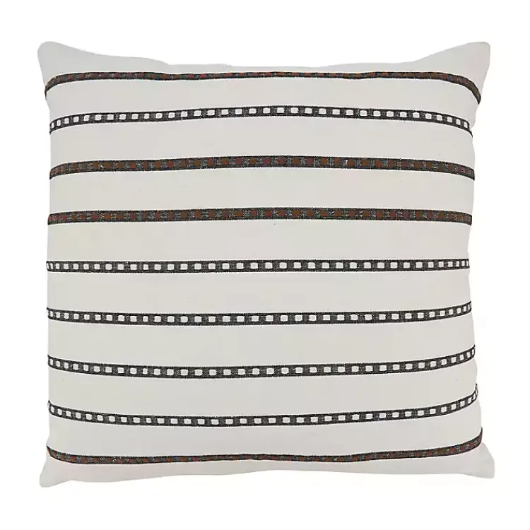 Pillows>Kirklands Home Thin Stripe Stitched Throw Pillow