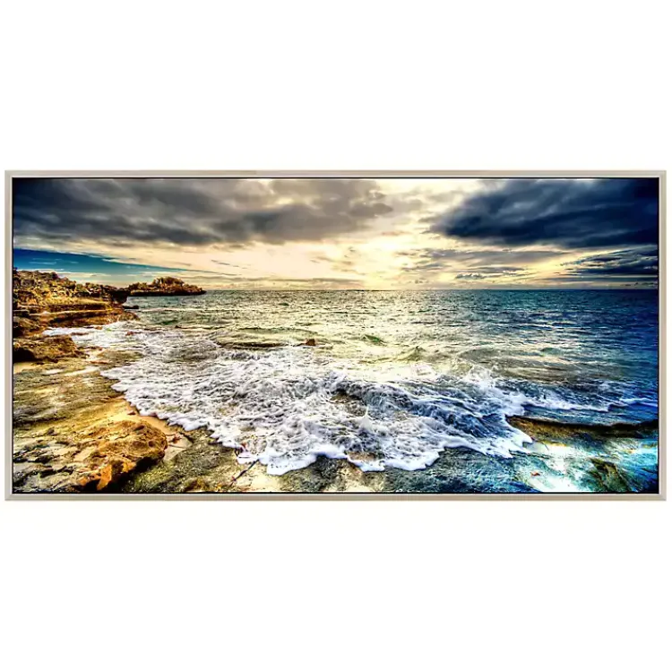 Kirklands Home Tidal Motion Framed Tempered Glass Print Sale