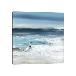 Kirklands Home Tidal Sea Bird Canvas Art Print New