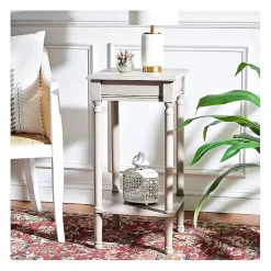 Kirklands Home Tilley Beige Classic Square Accent Table Tan Best
