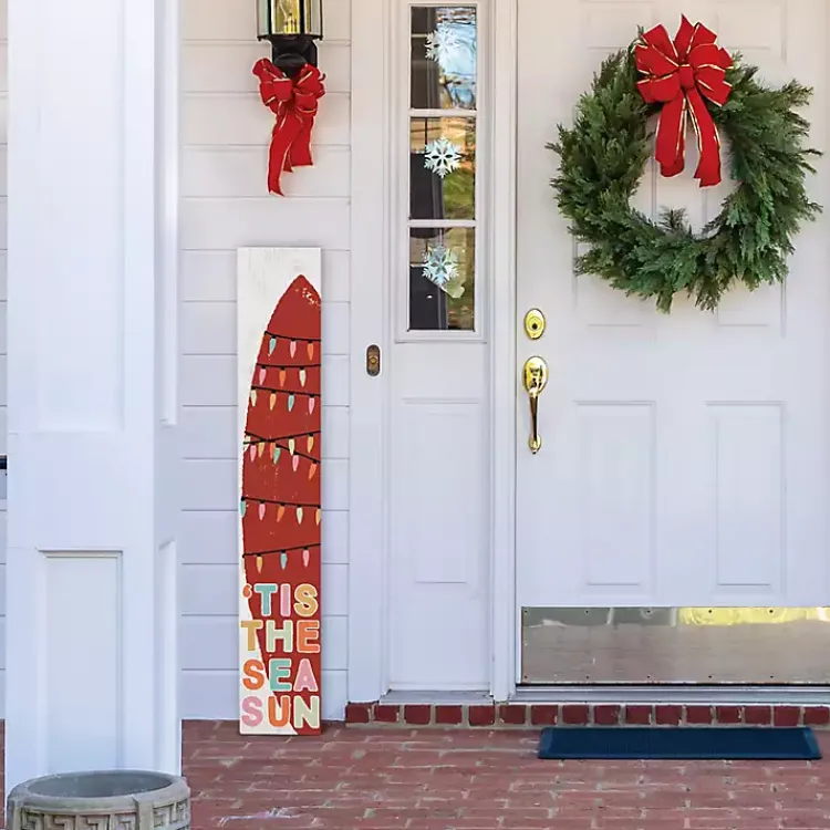 Outdoor Christmas Decorations>Kirklands Home Tis the Sea Sun Porch Board