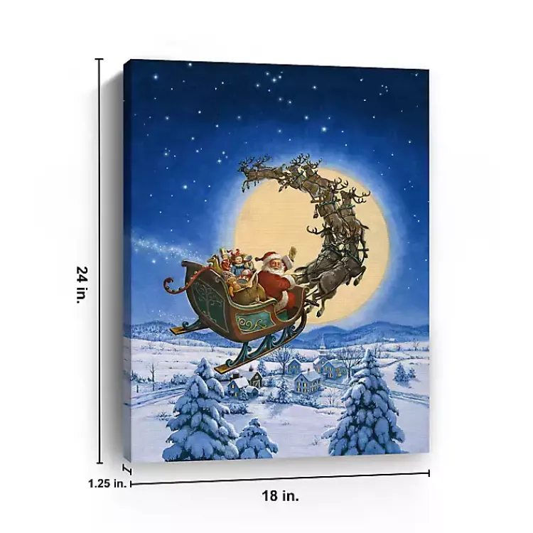 Christmas Art & Wall Decor>Kirklands Home To All A Good Night Canvas Art Print