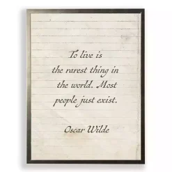 Kirklands Home To Live is the Rarest Thing Wall Plaque White Discount