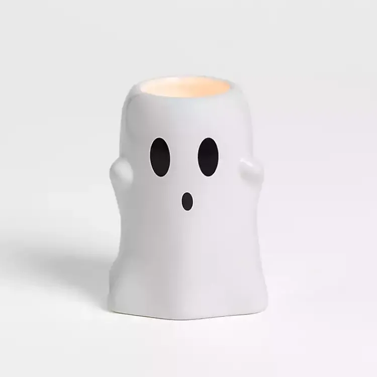 Candles>Kirklands Home Toasted Marshmallow Ghost Jar Candle White