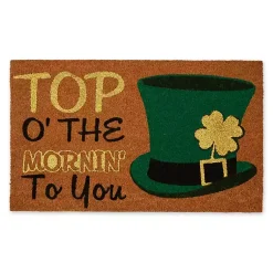 St Patricks Day Decorations>Kirklands Home Top O' the Morning to You Doormat