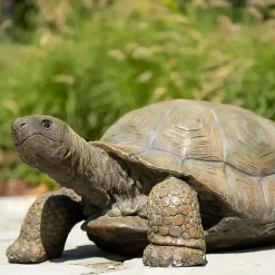 Kirklands Home Tortoise Statue Gray Clearance