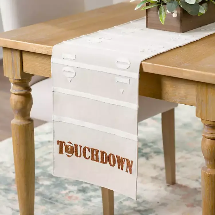 Kirklands Home Touchdown Table Runner Tan Best