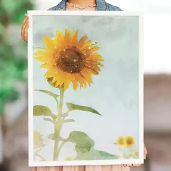 Kirklands Home Towering Sunflower Framed Art Print New