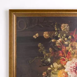 Kirklands Home Traditional Floral Still Life Framed Art Print Multi New