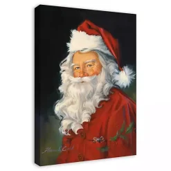 Christmas Art & Wall Decor>Kirklands Home Traditional Santa Claus Canvas Art Print