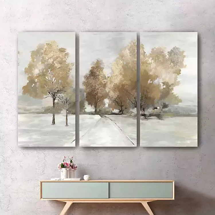 Kirklands Home Trail Under The Trees Canvas Art Prints, Set of 3 Best