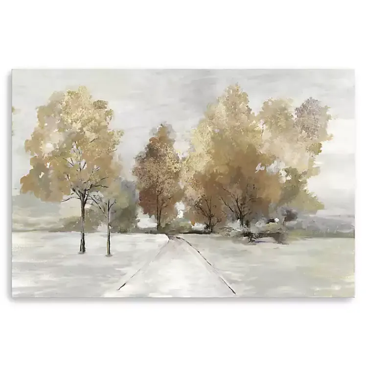 Kirklands Home Trail Under the Trees Giclee Canvas Art Print Tan Discount