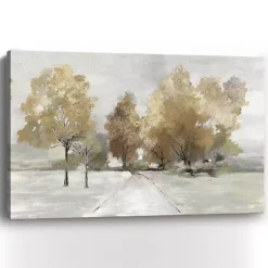 Kirklands Home Trail Under the Trees Giclee Canvas Art Print Tan Discount