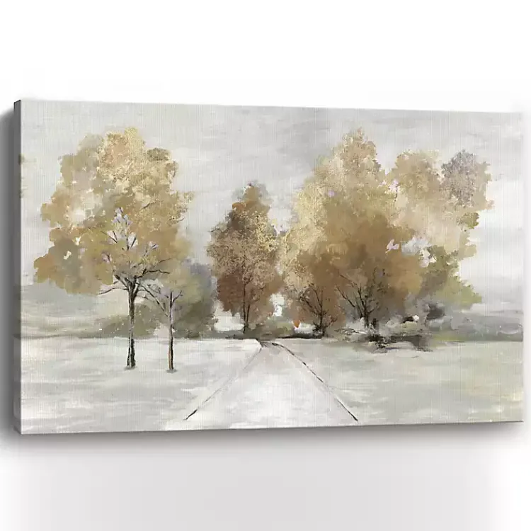 Kirklands Home Trail Under the Trees Giclee Canvas Art Print Tan Discount