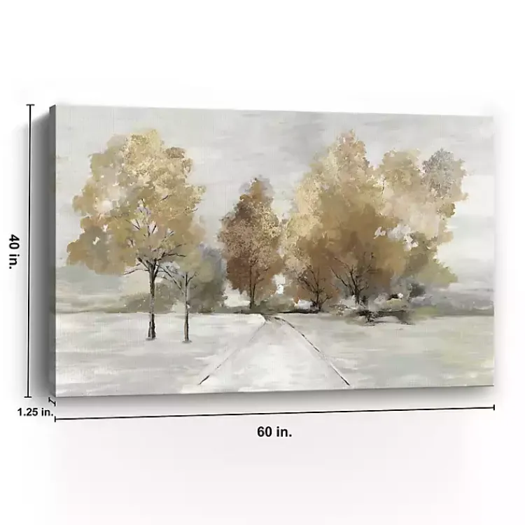 Kirklands Home Trail Under the Trees Giclee Canvas Art Print Tan Discount