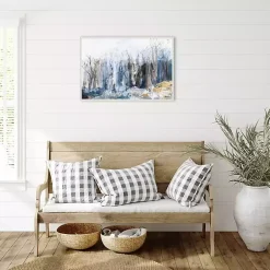 Kirklands Home Tranquil Forest Framed Canvas Art Print New