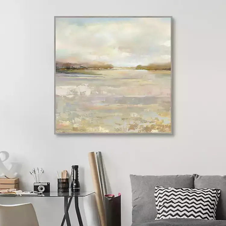 Kirklands Home Tranquil Terrain Framed Canvas Print, 35x35 in. Outlet