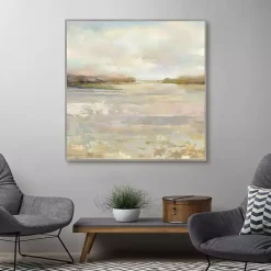 Kirklands Home Tranquil Terrain Framed Canvas Print, 35x35 in. Outlet
