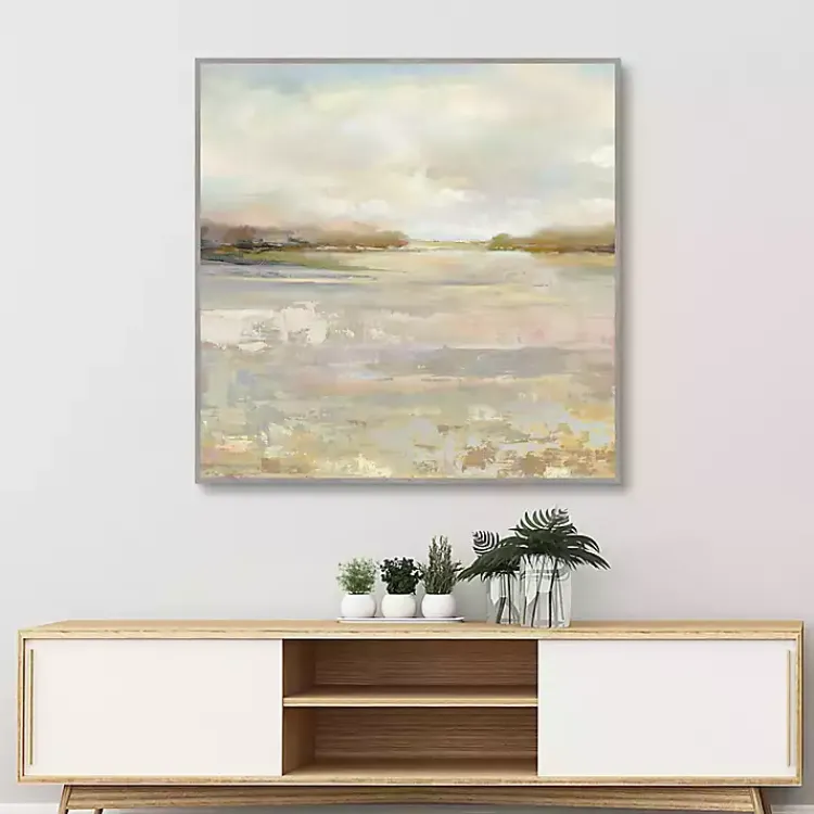 Kirklands Home Tranquil Terrain Framed Canvas Print, 35x35 in. Outlet