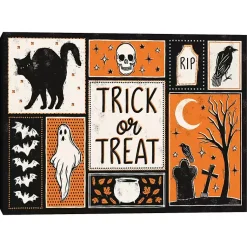 Halloween>Kirklands Home Trick or Treat Collage Canvas Art Print