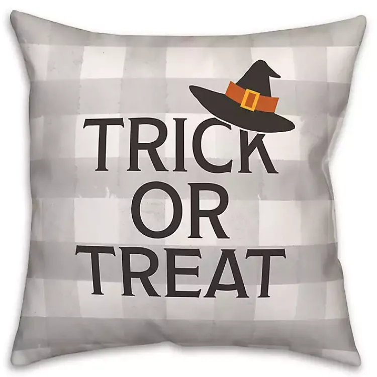Halloween>Kirklands Home Trick or Treat Hat Pillow