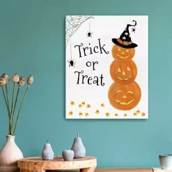 Halloween>Kirklands Home Trick or Treat Jack O' Lanterns Canvas Art Print
