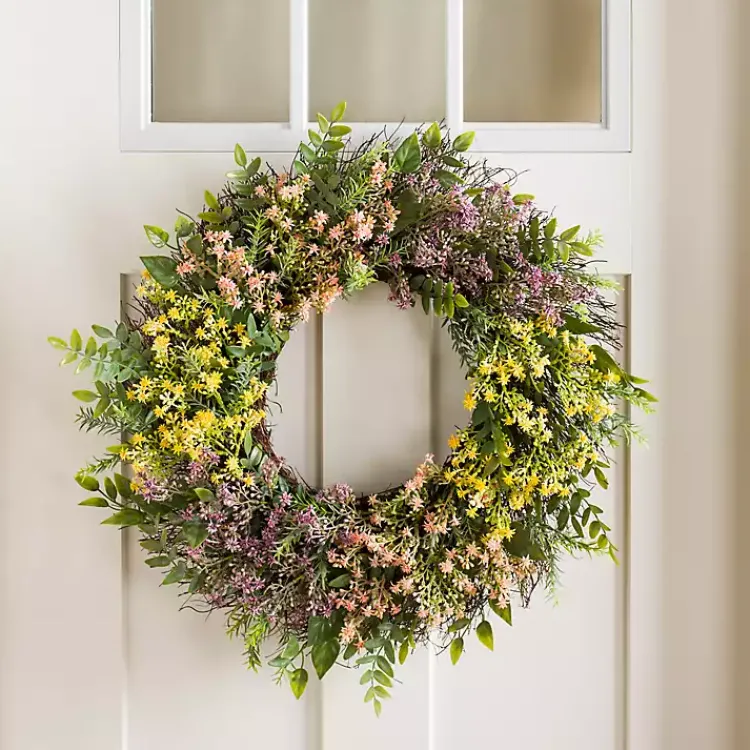 Wreaths>Kirklands Home Tricolor Caspia Mix Wreath