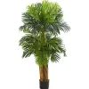 Trees & Topiaries>Kirklands Home Triple Areca Palm Tree, 5 ft.