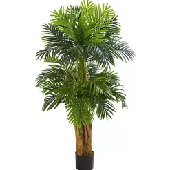 Trees & Topiaries>Kirklands Home Triple Areca Palm Tree, 5 ft.