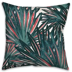 Kirklands Home Tropical Leaves Outdoor Pillow